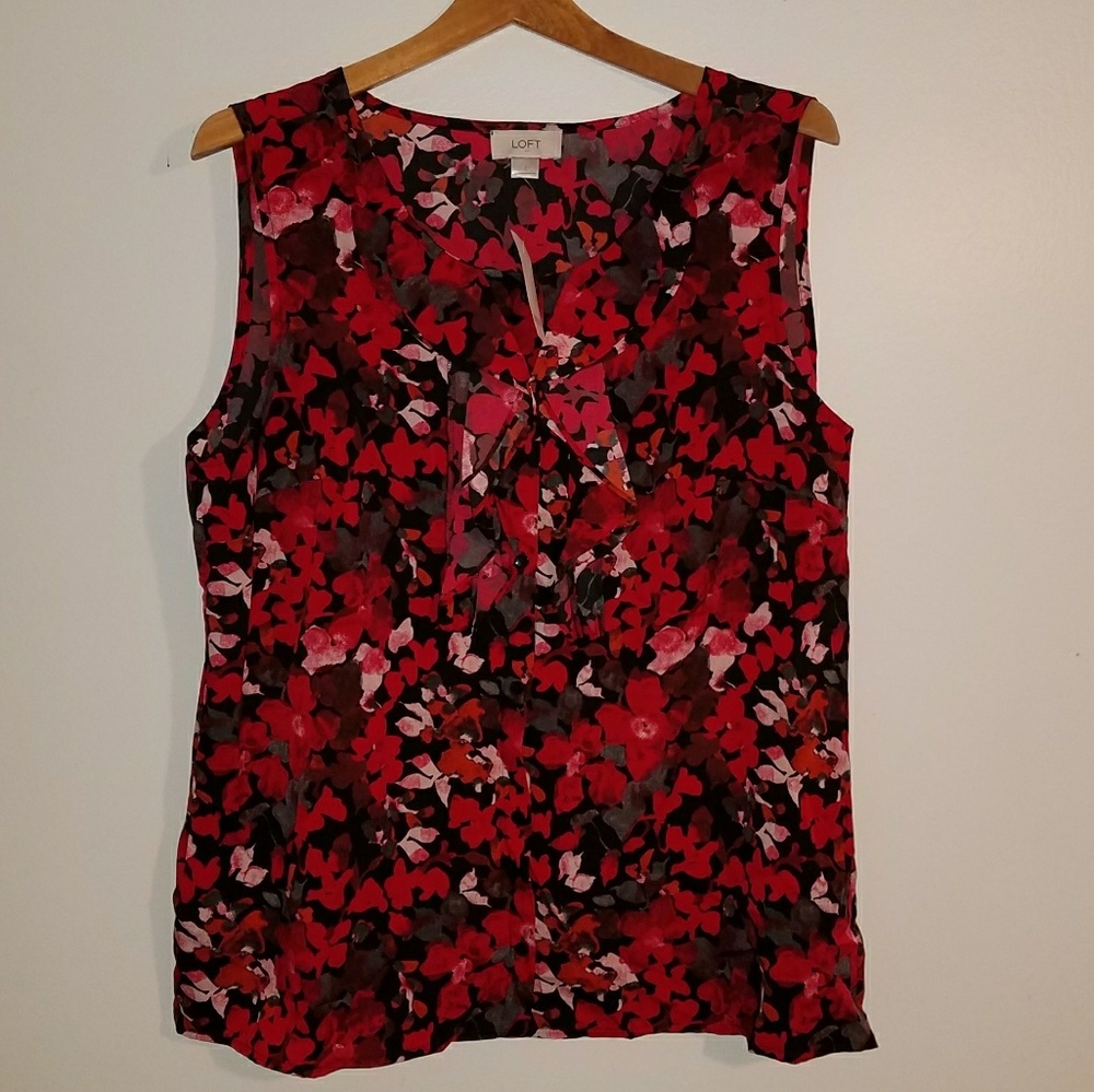 Loft Flower Print Blouse